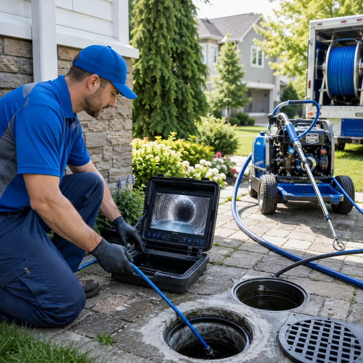 Outdoor drain cleaning professionals serving New Freedom, PA